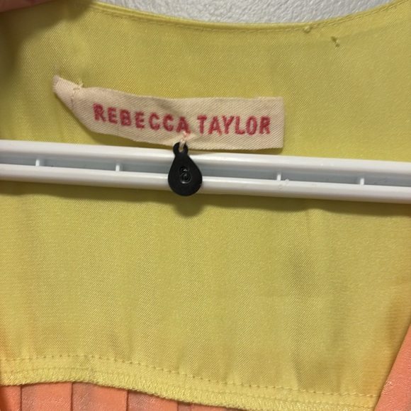 Rebecca Taylor Size 6 Side Zipper 💯 Silk Gorgeous Designer Dress - Picture 3 of 9